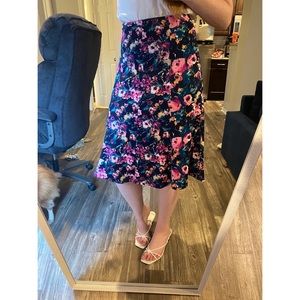 Nordstrom Leith Floral Midi Skirt size L